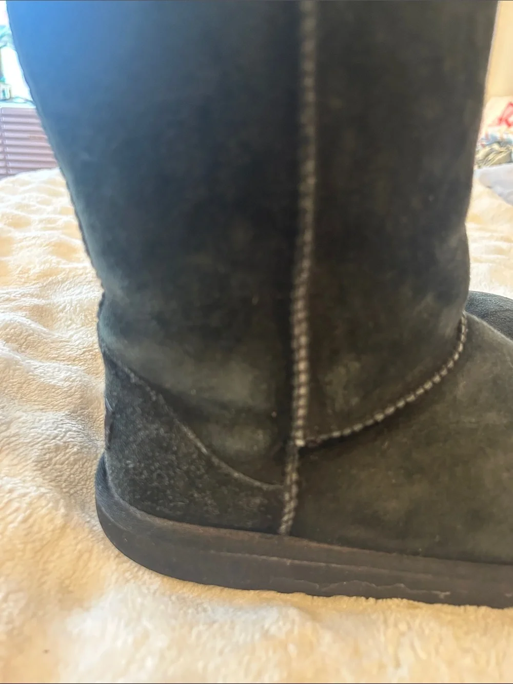 UGG Black Shearling Lined Boot